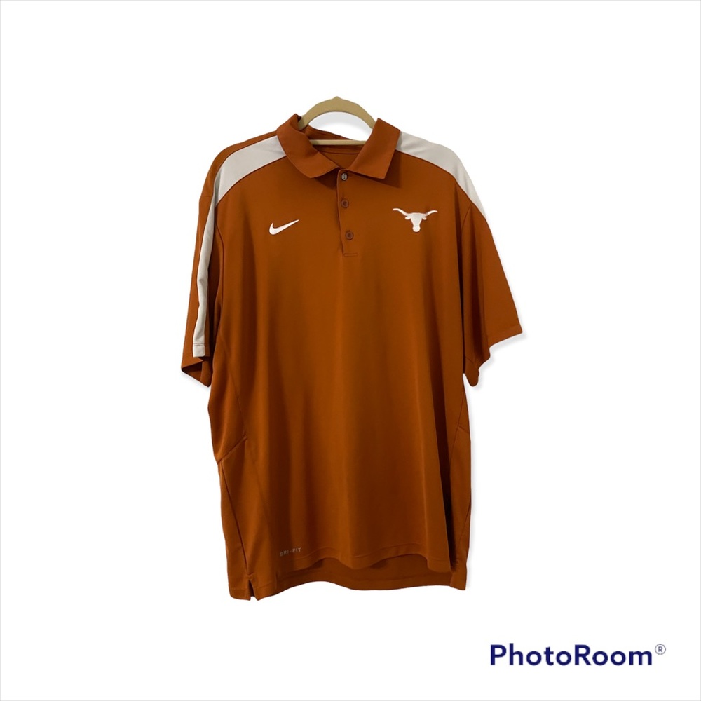 Nike Dri Fit Polo shirt U Texas Longhorns S/S Golf Mens XL